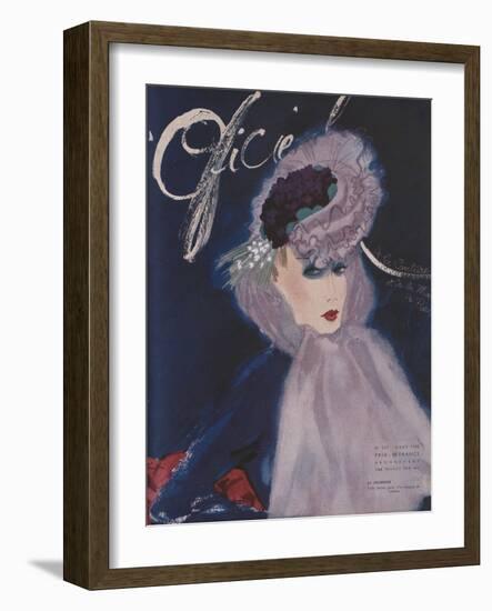 L'Officiel, March 1942 - Le Monnier-Lbenigni-Framed Art Print