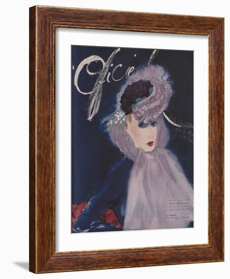 L'Officiel, March 1942 - Le Monnier-Lbenigni-Framed Art Print