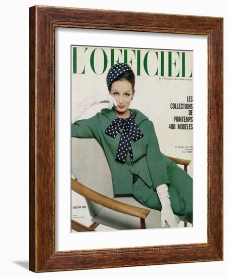 L'Officiel, March 1962 - Christian Dior-Philippe Pottier-Framed Art Print