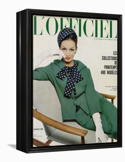 L'Officiel, March 1962 - Christian Dior-Philippe Pottier-Framed Stretched Canvas