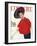 L'Officiel, March 1963 - Ensemble de Christian Dior-Philippe Pottier-Framed Art Print