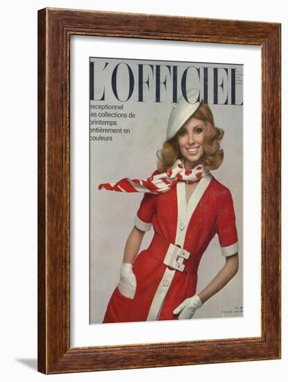 L'Officiel, March 1968-Guégan-Framed Art Print