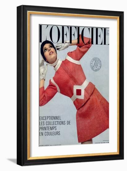 L'Officiel, March 1969 - Pierre Cardin, Tailleur en Tweed de Leleu-Patrick Bertrand-Framed Art Print