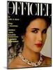 L'Officiel, March 1986 - Carole Bouquet-Steven Silverstein-Mounted Art Print