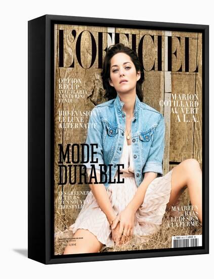 L'Officiel, March 2010 - Marion Cotillard Porte une Robe en Soie, Dior-Koto Bolofo-Framed Stretched Canvas