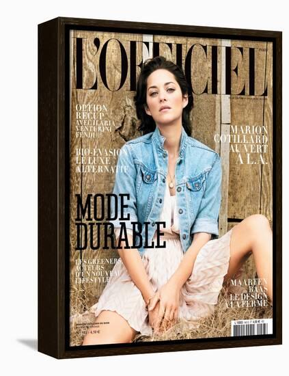 L'Officiel, March 2010 - Marion Cotillard Porte une Robe en Soie, Dior-Koto Bolofo-Framed Stretched Canvas