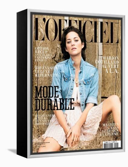 L'Officiel, March 2010 - Marion Cotillard Porte une Robe en Soie, Dior-Koto Bolofo-Framed Stretched Canvas