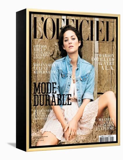 L'Officiel, March 2010 - Marion Cotillard Porte une Robe en Soie, Dior-Koto Bolofo-Framed Stretched Canvas