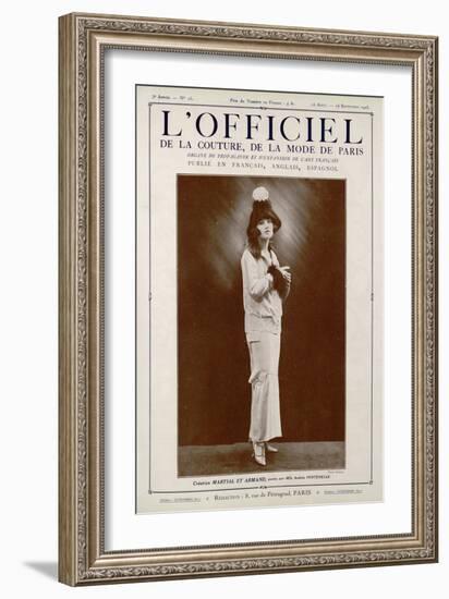 L'Officiel, March-April 1923 - Bolchevick-Martial et Armand-Framed Art Print