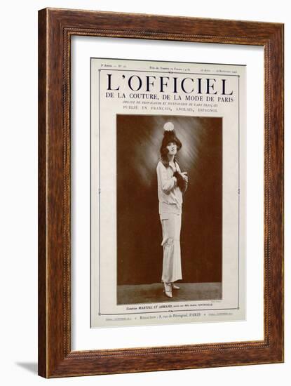 L'Officiel, March-April 1923 - Bolchevick-Martial et Armand-Framed Art Print