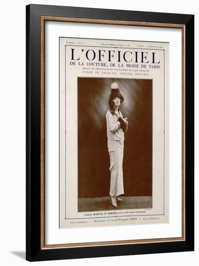 L'Officiel, March-April 1923 - Bolchevick-Martial et Armand-Framed Art Print