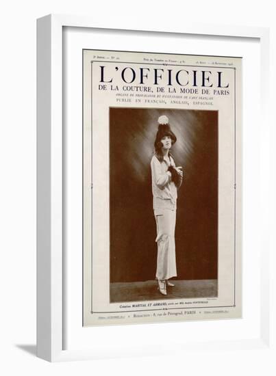 L'Officiel, March-April 1923 - Bolchevick-Martial et Armand-Framed Art Print