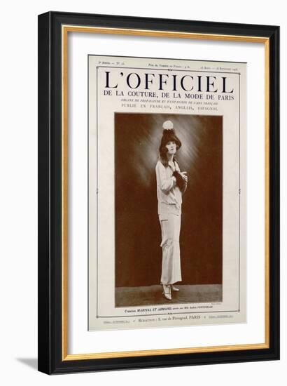 L'Officiel, March-April 1923 - Bolchevick-Martial et Armand-Framed Art Print