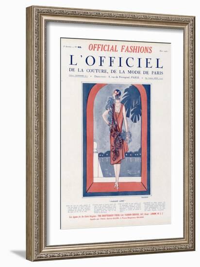 L'Officiel, May 1925 - Paradis Aimé-Tollmann-Framed Art Print