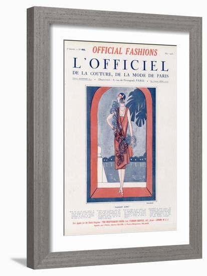 L'Officiel, May 1925 - Paradis Aimé-Tollmann-Framed Art Print