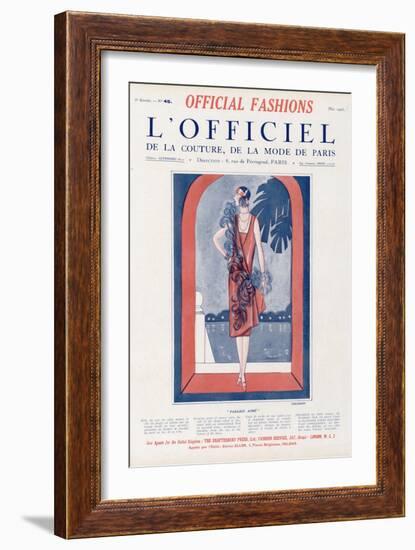 L'Officiel, May 1925 - Paradis Aimé-Tollmann-Framed Art Print