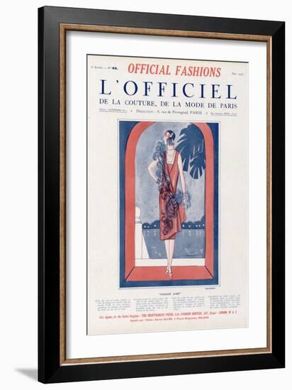 L'Officiel, May 1925 - Paradis Aimé-Tollmann-Framed Art Print