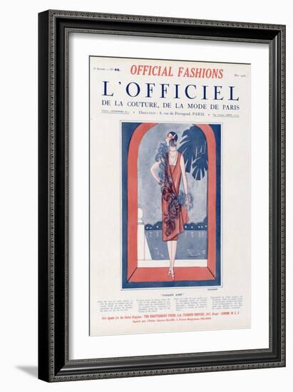 L'Officiel, May 1925 - Paradis Aimé-Tollmann-Framed Art Print