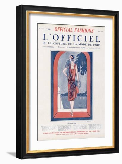 L'Officiel, May 1925 - Paradis Aimé-Tollmann-Framed Art Print