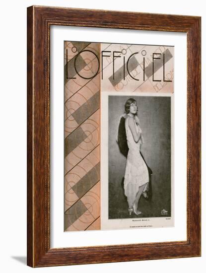 L'Officiel, May 1928 - Margaret Bannerman-Madame D'Ora-Framed Art Print