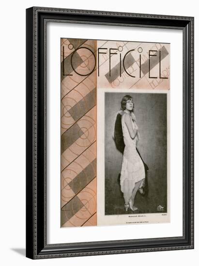 L'Officiel, May 1928 - Margaret Bannerman-Madame D'Ora-Framed Art Print