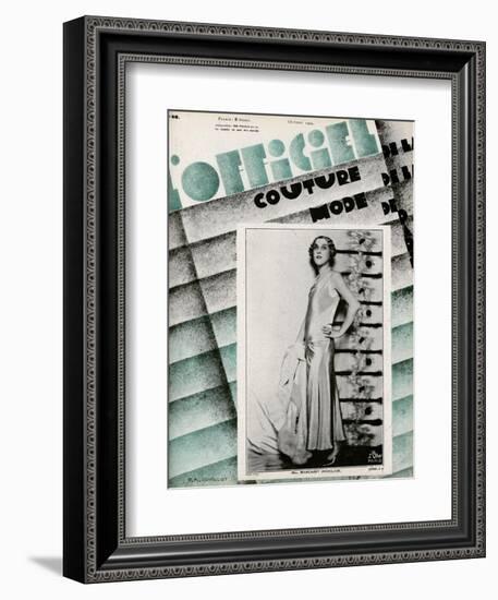 L'Officiel, May 1929 - Mme Schaparelli-Madame D'Ora-Framed Premium Giclee Print