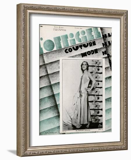 L'Officiel, May 1929 - Mme Schaparelli-Madame D'Ora-Framed Art Print