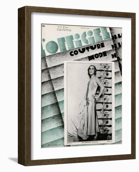 L'Officiel, May 1929 - Mme Schaparelli-Madame D'Ora-Framed Art Print