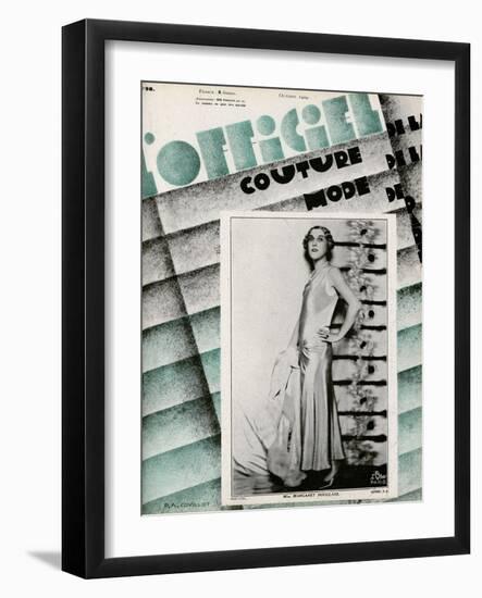 L'Officiel, May 1929 - Mme Schaparelli-Madame D'Ora-Framed Art Print