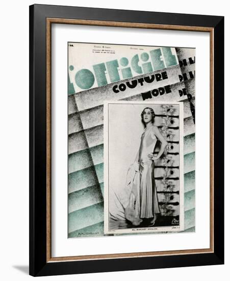 L'Officiel, May 1929 - Mme Schaparelli-Madame D'Ora-Framed Art Print