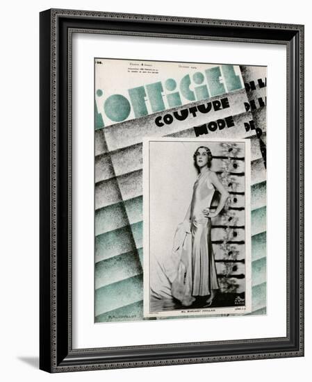 L'Officiel, May 1929 - Mme Schaparelli-Madame D'Ora-Framed Art Print