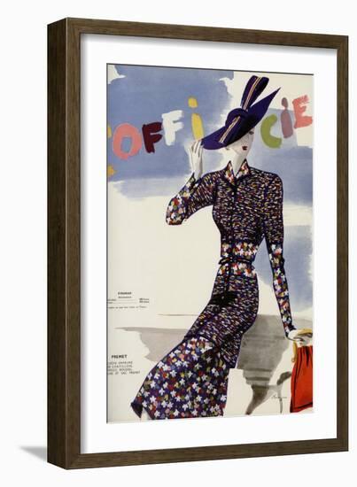 L'Officiel, May 1938 - Premet-Lbenigni-Framed Art Print