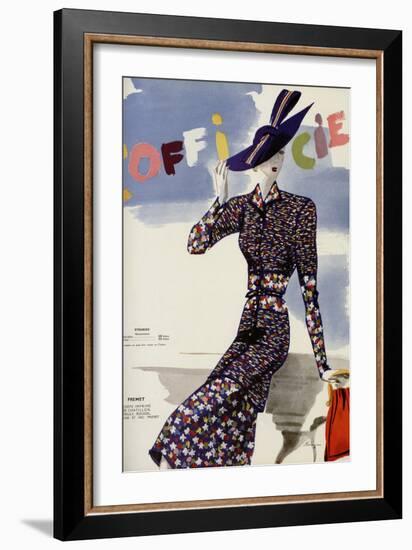 L'Officiel, May 1938 - Premet-Lbenigni-Framed Art Print