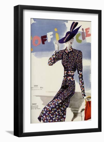 L'Officiel, May 1938 - Premet-Lbenigni-Framed Art Print