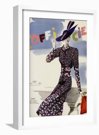 L'Officiel, May 1938 - Premet-Lbenigni-Framed Art Print