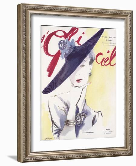 L'Officiel, May 1939 - Agnès, Bijoux Boucheron-Lbenigni-Framed Art Print