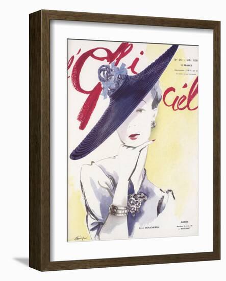 L'Officiel, May 1939 - Agnès, Bijoux Boucheron-Lbenigni-Framed Art Print