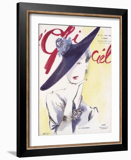 L'Officiel, May 1939 - Agnès, Bijoux Boucheron-Lbenigni-Framed Art Print