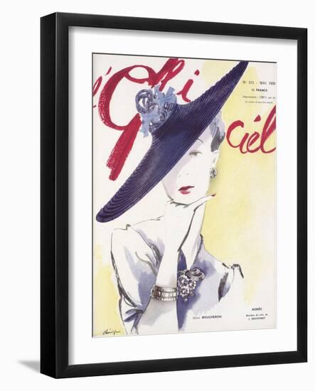 L'Officiel, May 1939 - Agnès, Bijoux Boucheron-Lbenigni-Framed Art Print