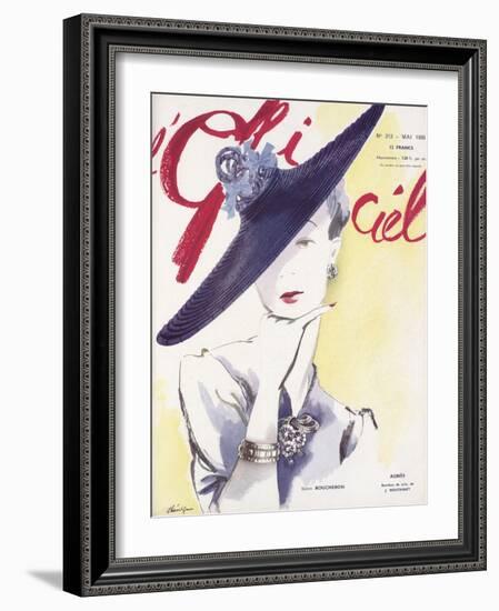 L'Officiel, May 1939 - Agnès, Bijoux Boucheron-Lbenigni-Framed Art Print