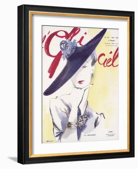 L'Officiel, May 1939 - Agnès, Bijoux Boucheron-Lbenigni-Framed Art Print