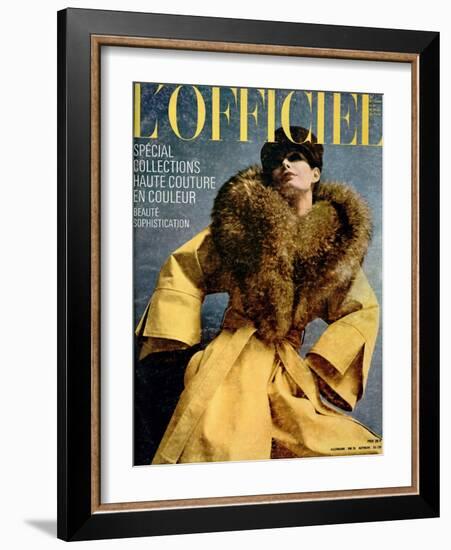 L'Officiel, May 1972 - Chasuble de Pierre Cardin-Michaël Doster-Framed Art Print