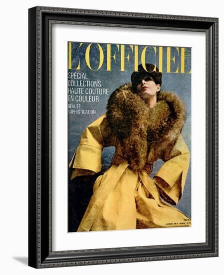 L'Officiel, May 1972 - Chasuble de Pierre Cardin-Michaël Doster-Framed Art Print