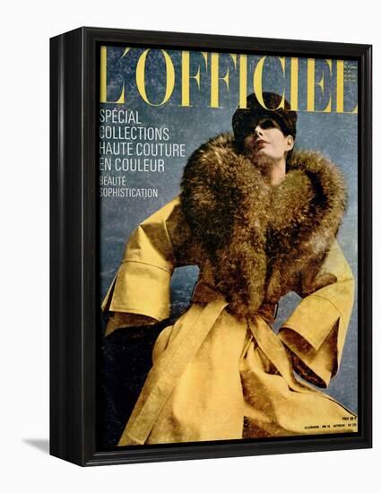 L'Officiel, May 1972 - Chasuble de Pierre Cardin-Michaël Doster-Framed Stretched Canvas