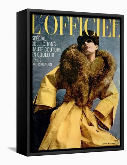 L'Officiel, May 1972 - Chasuble de Pierre Cardin-Michaël Doster-Framed Stretched Canvas