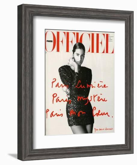 L'Officiel, May 1990-Hiromasa-Framed Art Print