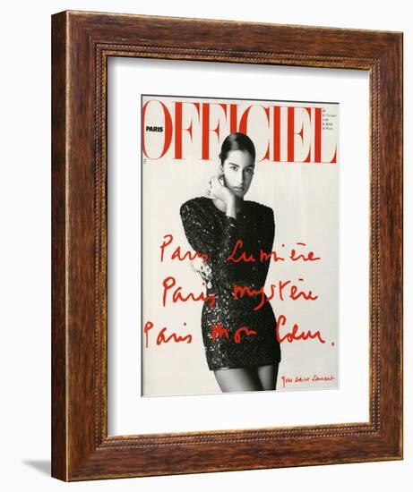 L'Officiel, May 1990-Hiromasa-Framed Art Print