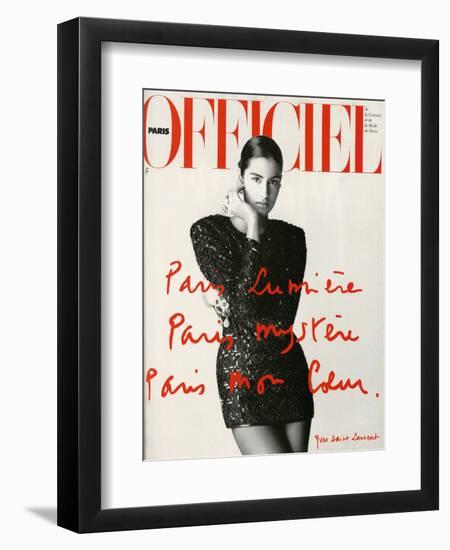 L'Officiel, May 1990-Hiromasa-Framed Art Print