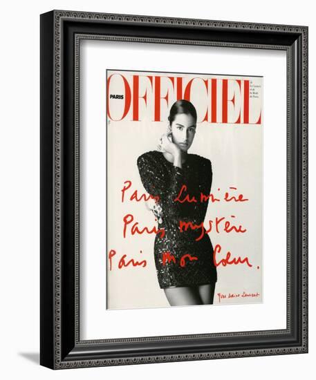 L'Officiel, May 1990-Hiromasa-Framed Art Print