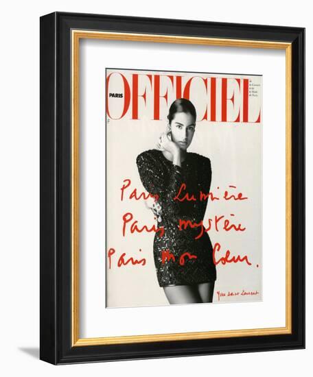 L'Officiel, May 1990-Hiromasa-Framed Art Print